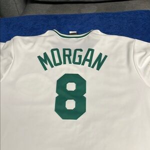 Majestic White and Blue Baseball Jersey